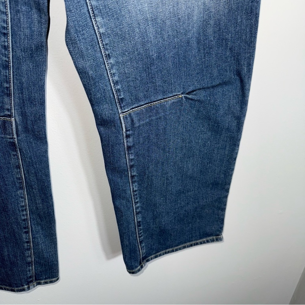 Nili Lotan Emerson Wide Barrel Leg Denim Jeans Pants-Classic Wash-Size 30 - Picture 10 of 15